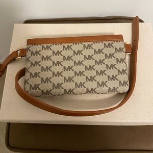 Michael Kors brown belted fanny pack
